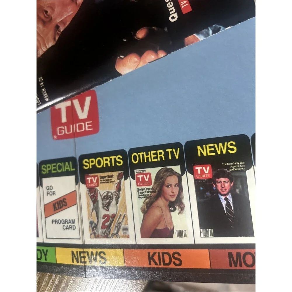 1984 TV Guide's TV Board Game Vintage Classic 6000 Trivia Questions  2 + Players